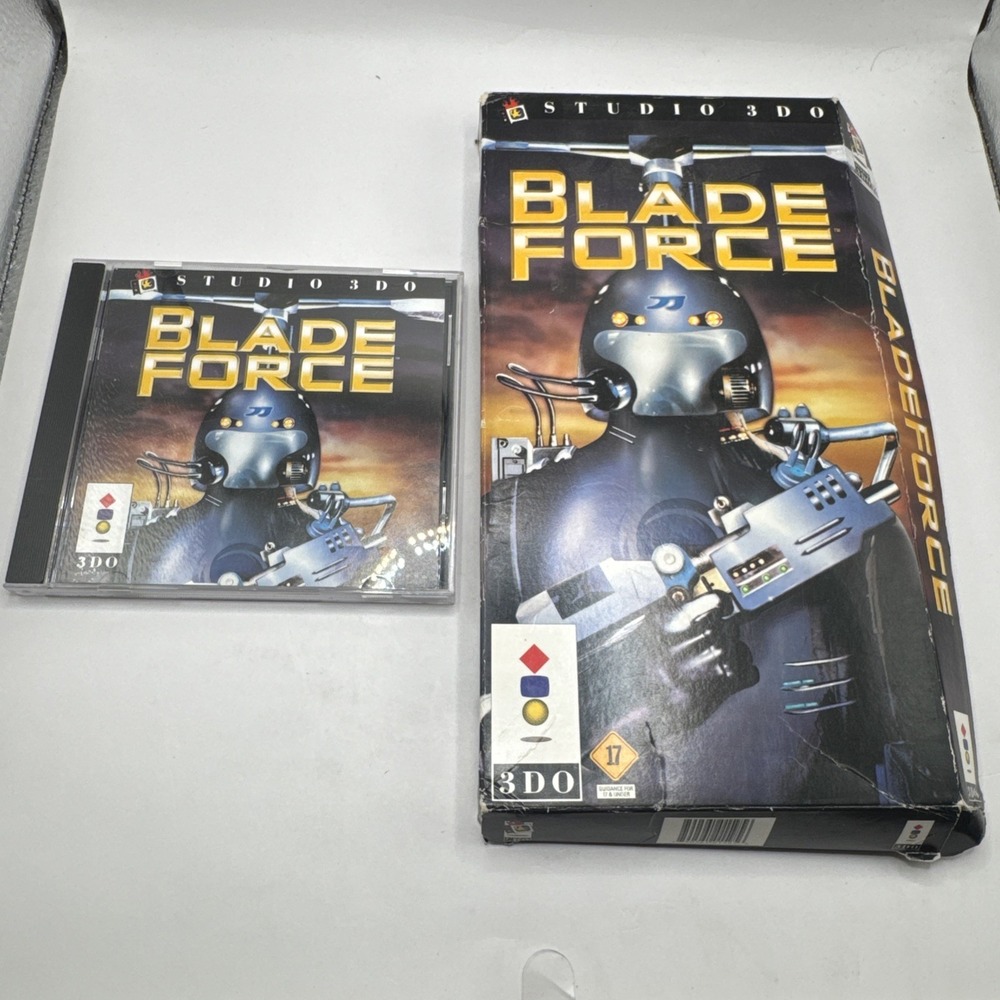 Blade Force 3DO‎ 1995 Game Disc + Box & Manual Tested Working